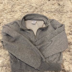 TNA Grey quarter zip